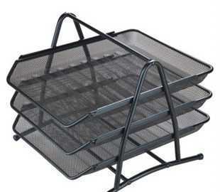 办公用品铁网三层文件篮 高效整理，提升办公效率