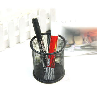 巧主妇的办公美学 圆形铁制网状笔筒，让收纳成为时尚风景